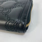 GUCCI 723784 Long Wallet GG Matelasse Zip-Around Wallet Leather Men's Black