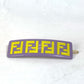 FENDI JFP402 Hairpin FF Hair Clip Logo Hair Accessory Barrette Acetate Kids Purple