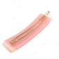 FENDI JFP402 Hairpin FF Hair Clip Logo Hair Accessory Barrette Acetate Kids Pink
