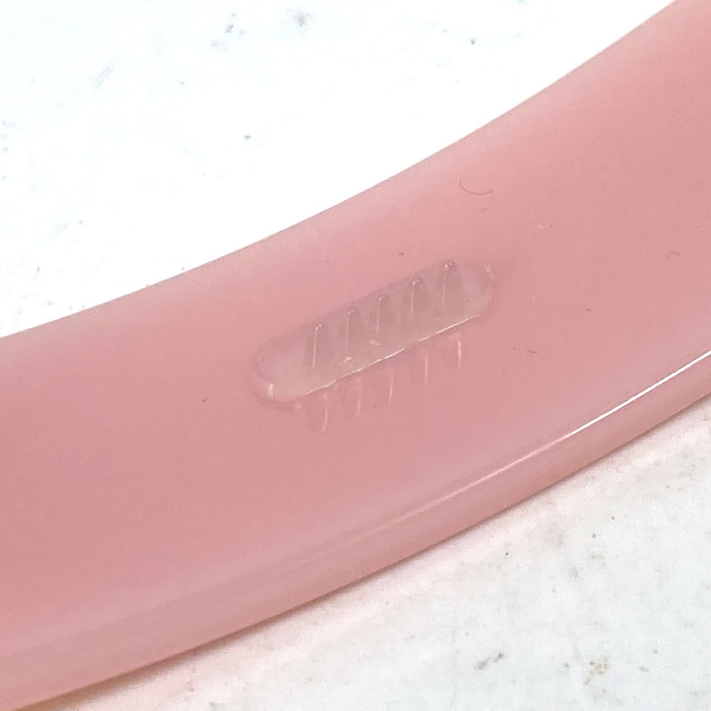 FENDI JFP402 Hairpin FF Hair Clip Logo Hair Accessory Barrette Acetate Kids Pink