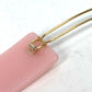 FENDI JFP402 Hairpin FF Hair Clip Logo Hair Accessory Barrette Acetate Kids Pink