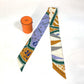 HERMES Bandeau Scarf Twilly Silk Women's Multicolor