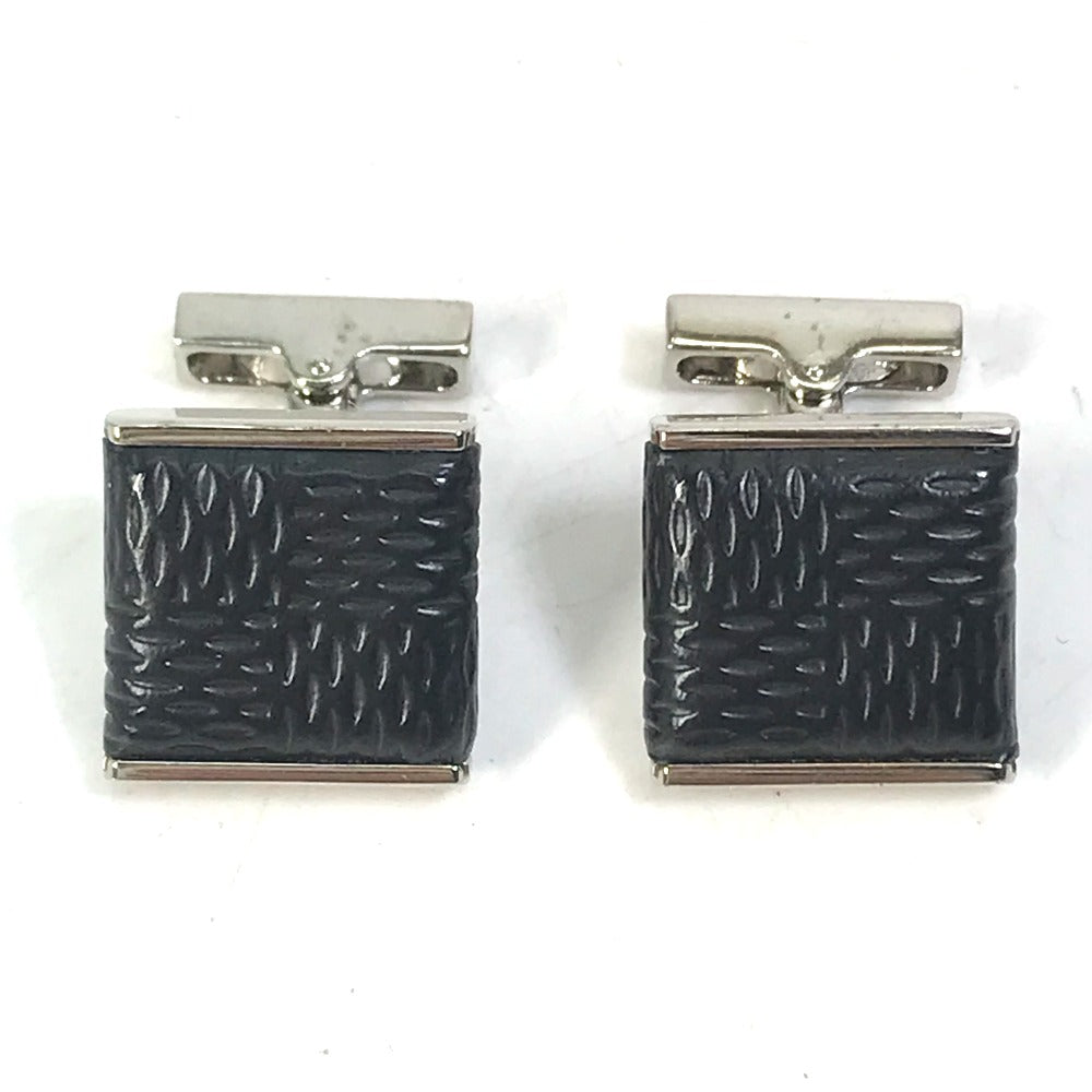 LOUIS VUITTON M65072 Damier Graphite Button de Manchette Soho Cufflinks in Damier Graphite Canvas, Men's, Black
