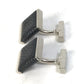 LOUIS VUITTON M65072 Damier Graphite Button de Manchette Soho Cufflinks in Damier Graphite Canvas, Men's, Black