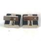 LOUIS VUITTON M65072 Damier Graphite Button de Manchette Soho Cufflinks in Damier Graphite Canvas, Men's, Black