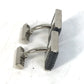 LOUIS VUITTON M65072 Damier Graphite Button de Manchette Soho Cufflinks in Damier Graphite Canvas, Men's, Black