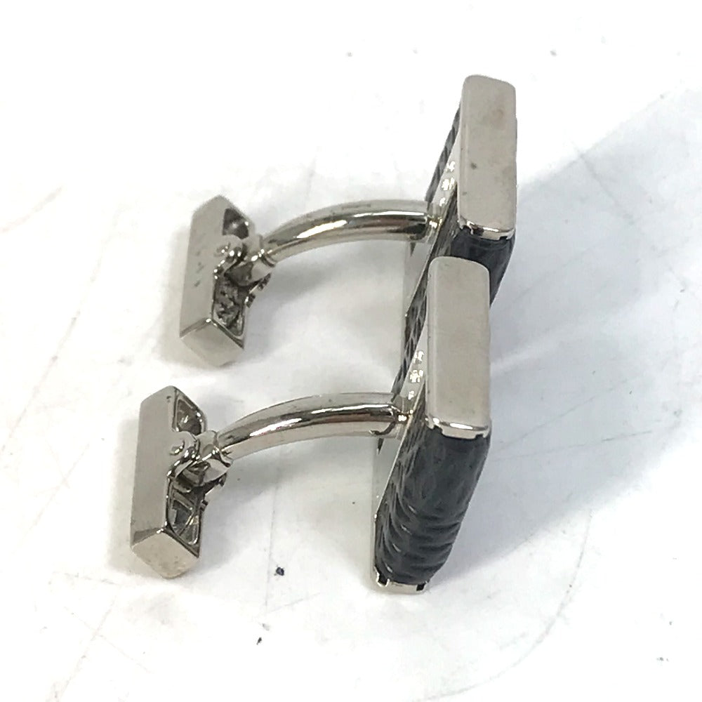 LOUIS VUITTON M65072 Damier Graphite Button de Manchette Soho Cufflinks in Damier Graphite Canvas, Men's, Black