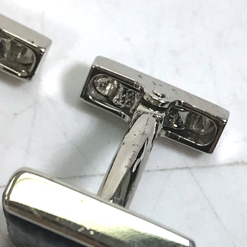 LOUIS VUITTON M65072 Damier Graphite Button de Manchette Soho Cufflinks in Damier Graphite Canvas, Men's, Black