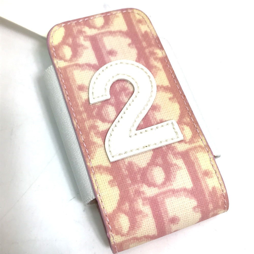Christian Dior トロッター ナンバー2 携帯ケース PVC メンズ ピンク