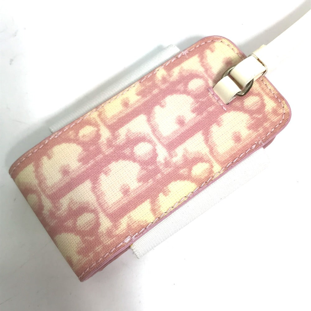 Christian Dior トロッター ナンバー2 携帯ケース PVC メンズ ピンク