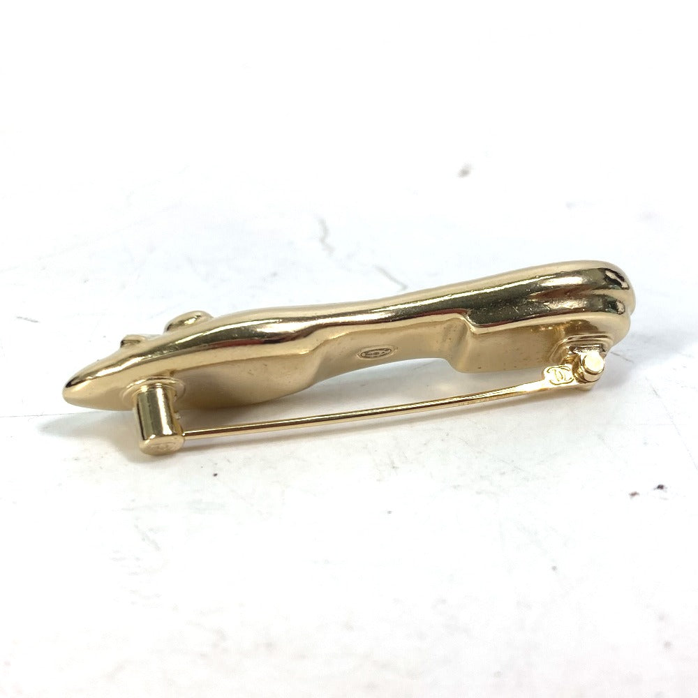 CHANEL Pumps Motif Pin Brooch B23A Accessories Brooch GP Women's Gold