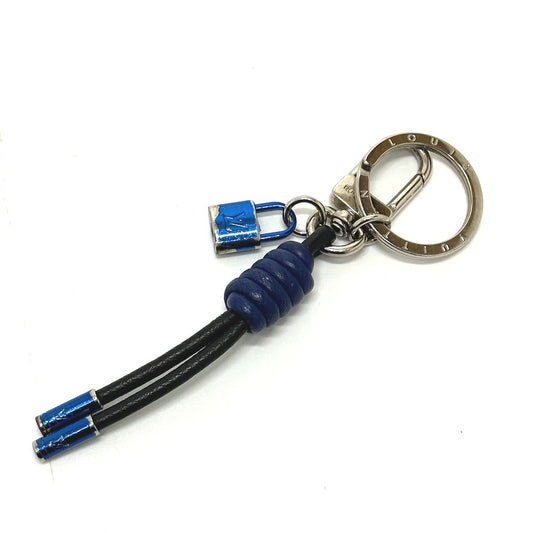 LOUIS VUITTON M61713 ポルトクレ ノット ロック カバン バッグチャーム キーホルダー メタル メンズ ブラック