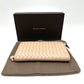 BOTTEGA VENETA Intrecciato Round Zip Long Wallet in Leather, Men's, Pink