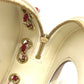 CHANEL AS0209 Coco Mark CC Round Small Chain Cruise Line Bag Pochette Shoulder Bag Lambskin Women's White/Red