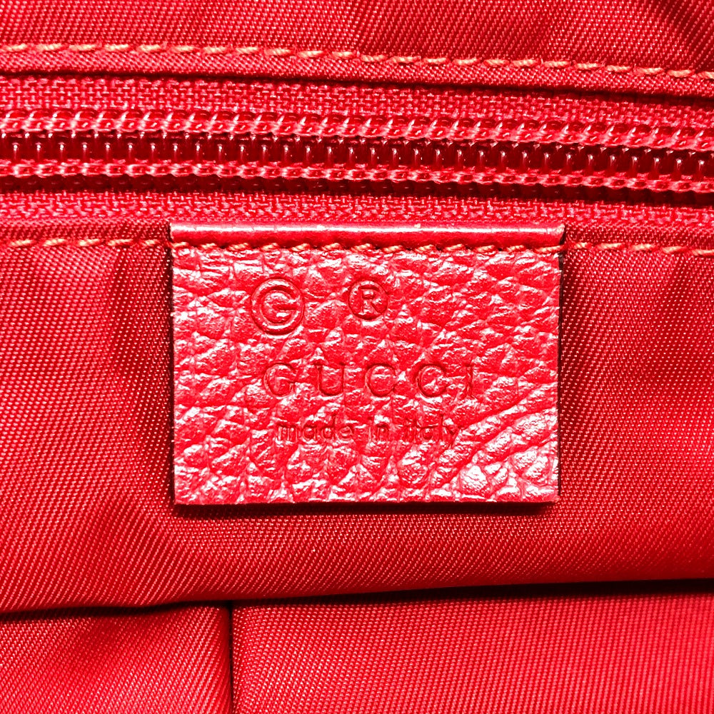 GUCCI 510342 GG Shoulder Bag in Nylon/Leather, Red, for Women