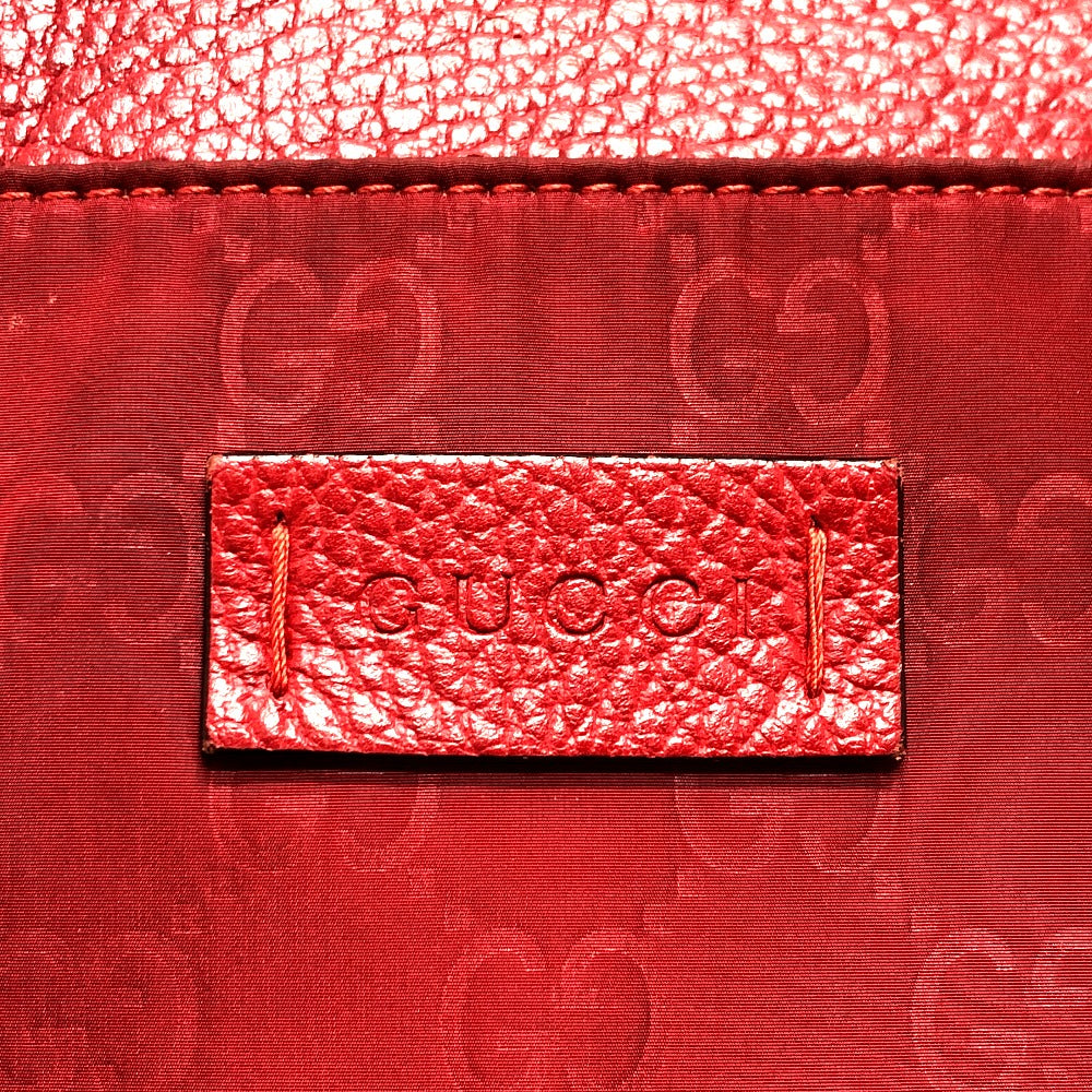 GUCCI 510342 GG Shoulder Bag in Nylon/Leather, Red, for Women