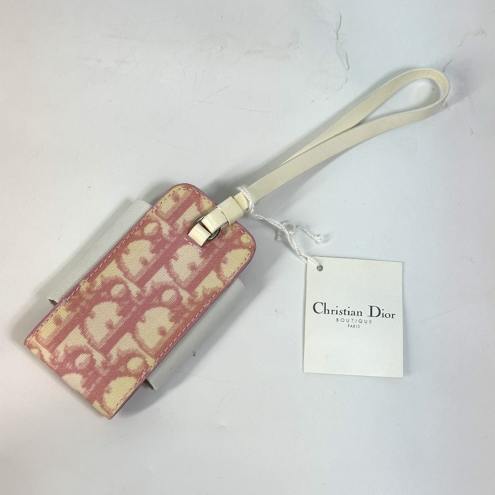 Christian Dior トロッター ナンバー2 携帯ケース PVC/レザー メンズ ピンク