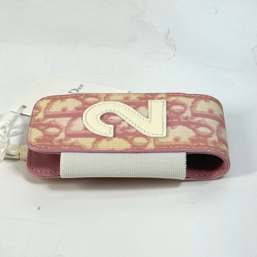Christian Dior トロッター ナンバー2 携帯ケース PVC/レザー メンズ ピンク