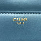 CELINE Triomphe Mini Besas Cuir Shoulder Bag in Leather, Blue