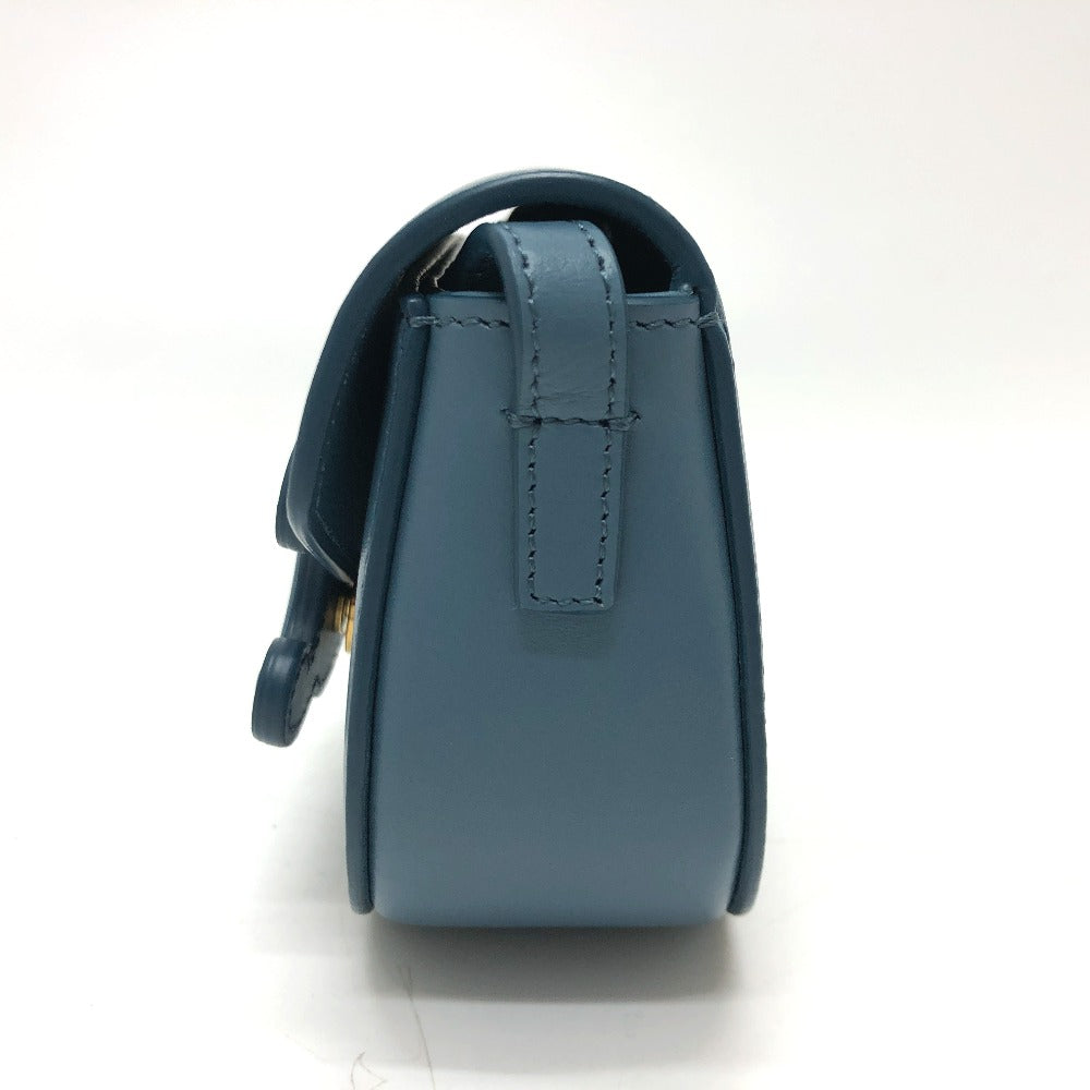 CELINE Triomphe Mini Besas Cuir Shoulder Bag in Leather, Blue