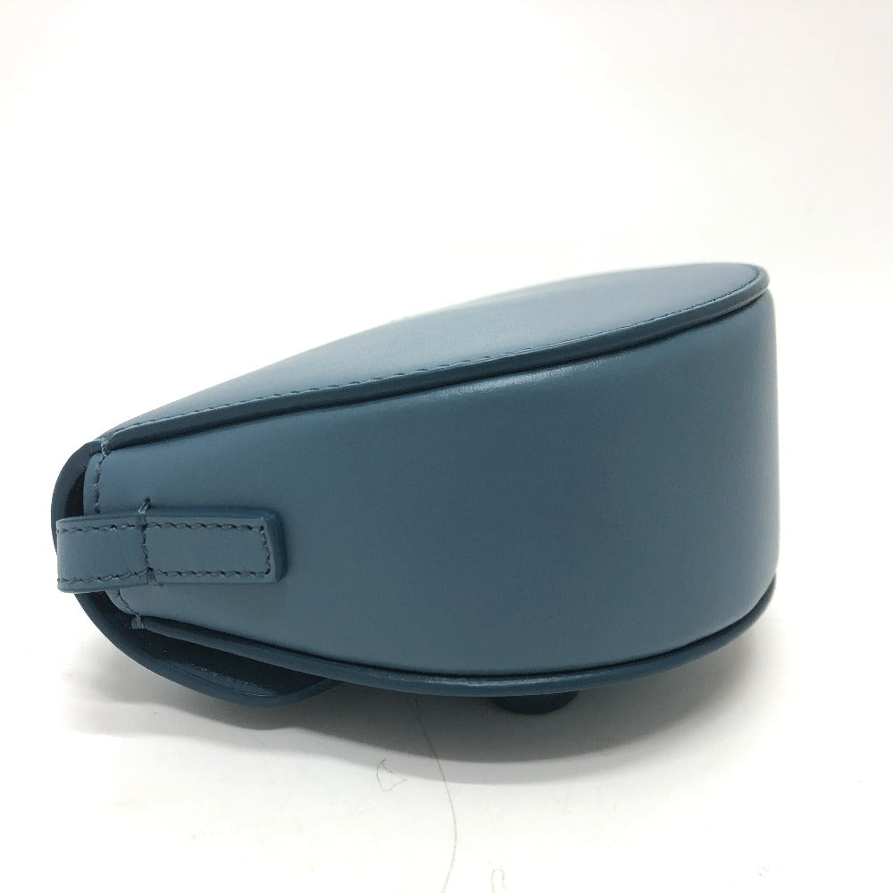 CELINE Triomphe Mini Besas Cuir Shoulder Bag in Leather, Blue