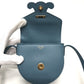 CELINE Triomphe Mini Besas Cuir Shoulder Bag in Leather, Blue