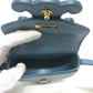 CELINE Triomphe Mini Besas Cuir Shoulder Bag in Leather, Blue