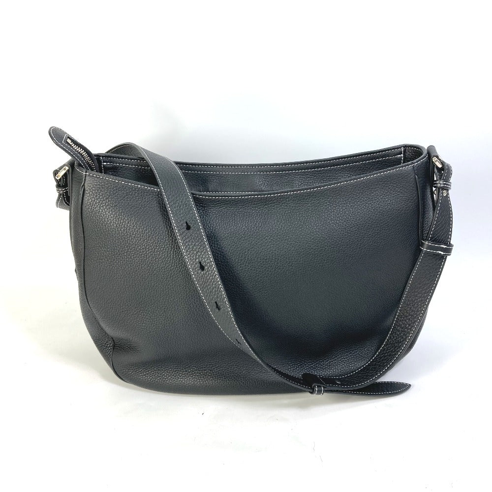 Dior 1ADHO023UL Oblique Saddle Soft Bag, Crossbody Bag, Leather, Women's, Black