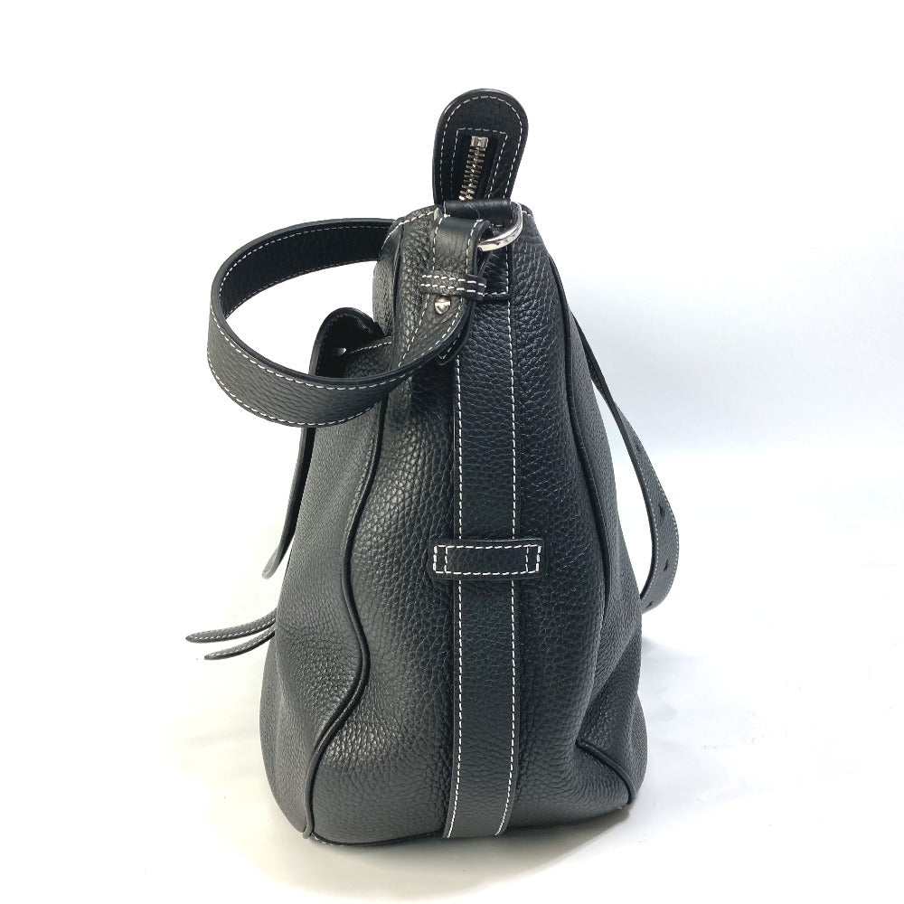 Dior 1ADHO023UL Oblique Saddle Soft Bag, Crossbody Bag, Leather, Women's, Black