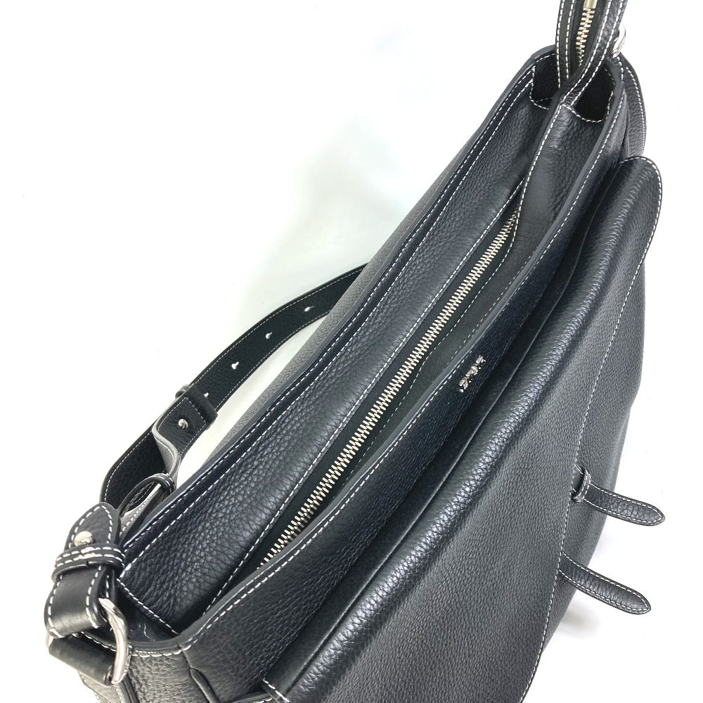 Dior 1ADHO023UL Oblique Saddle Soft Bag, Crossbody Bag, Leather, Women's, Black