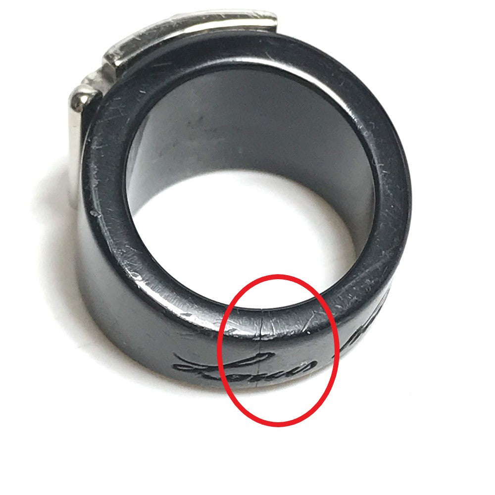 LOUIS VUITTON Berglockme Accessories Ring, Plastic, Women's, Black
