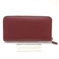 PRADA 2ML317 Logo Gradient Round Zip Wallet, Leather, Men's, Red