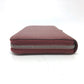 PRADA 2ML317 Logo Gradient Round Zip Wallet, Leather, Men's, Red