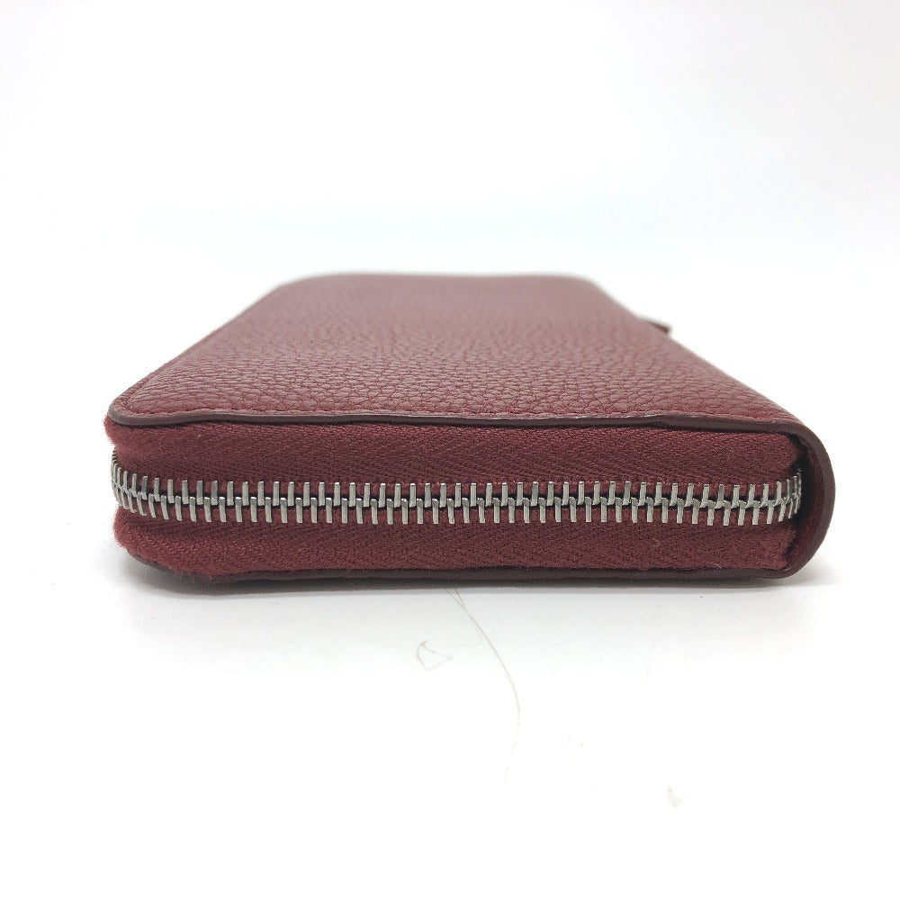 PRADA 2ML317 Logo Gradient Round Zip Wallet, Leather, Men's, Red