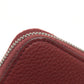 PRADA 2ML317 Logo Gradient Round Zip Wallet, Leather, Men's, Red
