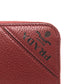 PRADA 2ML317 Logo Gradient Round Zip Wallet, Leather, Men's, Red