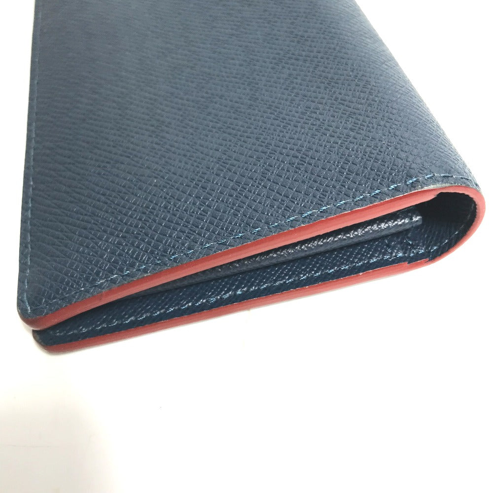LOUIS VUITTON M30662 Taiga Portefeuille Brazza Long Wallet, Bifold, Taiga Leather, Men's, Ocean Blue