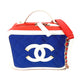 CHANEL A93342 Coco Mark CC Filigree Vanity Bag, Tricolor Caviar Leather Shoulder Bag, Red