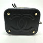 CHANEL AS2362 Coco Mark CC Matelasse Quilted 2-Way Chain Bag, Shoulder Bag, Handbag, Vanity Bag, Caviar Skin, Women's, Black