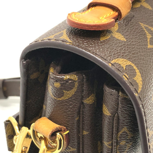 LOUIS VUITTON M40780 モノグラム ポシェット メティスMM 2WAY ショルダーバッグ カバン ハンドバッグ モノグラムキャンバス レディース ブラウン