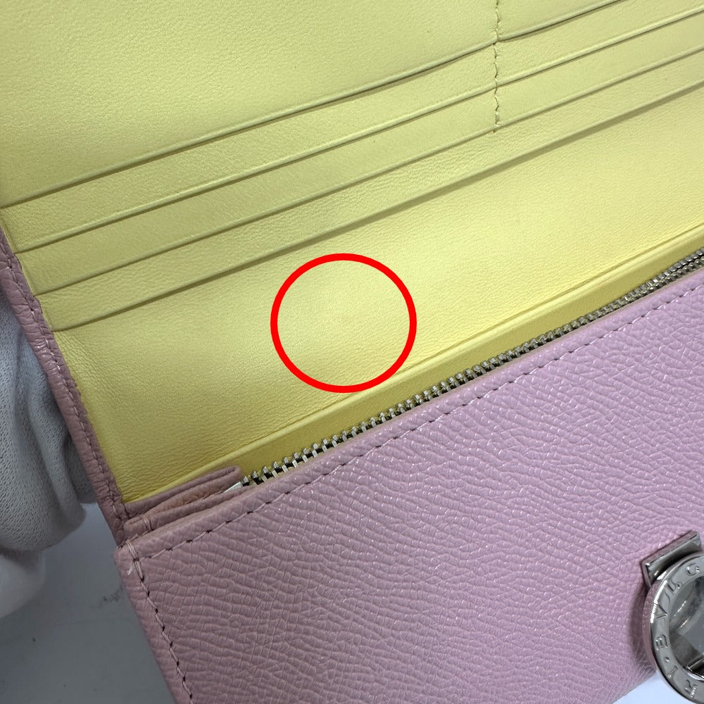 BVLGARI 291419 BVLGARI BVLGARI Long Wallet Leather Women's Pink