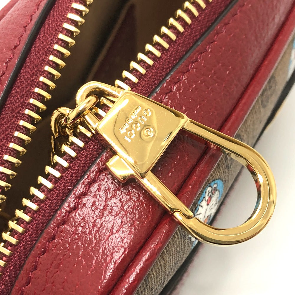 GUCCI 647784 GGスプリーム ドラえもん x GUCCI カバン ショルダーバッグ GGスプリームキャンバス レディース ブラウン