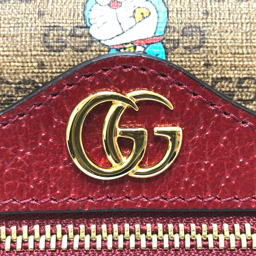 GUCCI 647784 GGスプリーム ドラえもん x GUCCI カバン ショルダーバッグ GGスプリームキャンバス レディース ブラウン