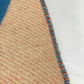 HERMES "Brides de Gala" Plaid Blanket, Fringe, Wool/Cashmere, Unisex, Orange