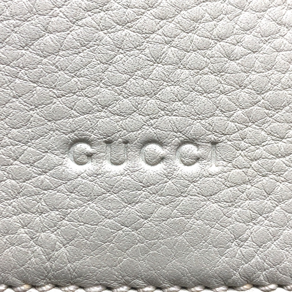 GUCCI 370833 バンブー バックパック カバン リュックサック レザー レディース ホワイト系