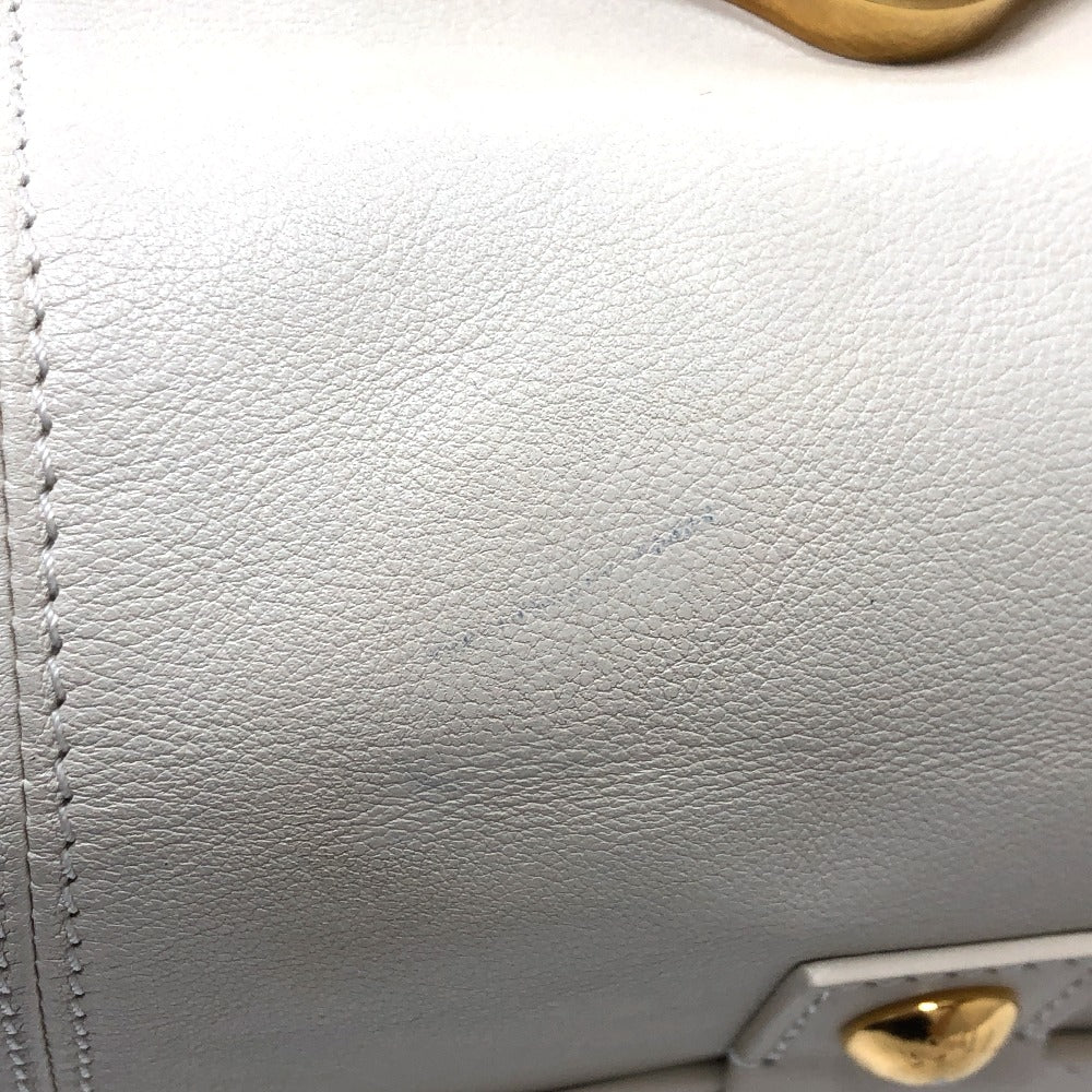 LOUIS VUITTON SPO Sac Louis Sac Louis Special Order Bag Tote Bag Boston Bag Leather Women's White
