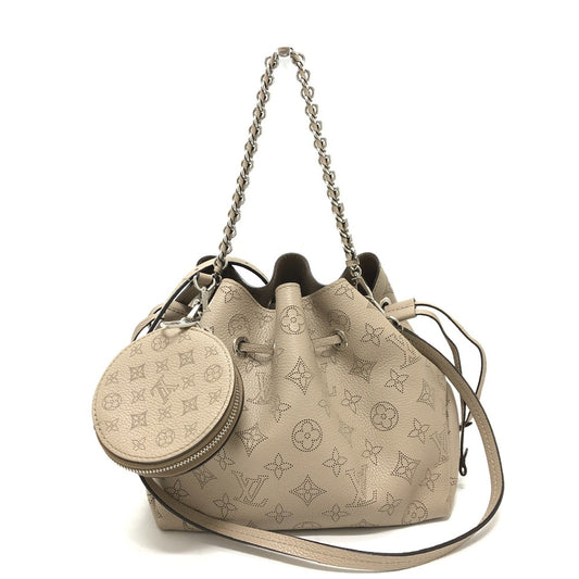 LOUIS VUITTON M57201 モノグラムマヒナ ベラ 巾着 2WAY ハンドバッグ カバン バック バッグ ショルダーバッグ モノグラムマヒナ レディース ベージュ