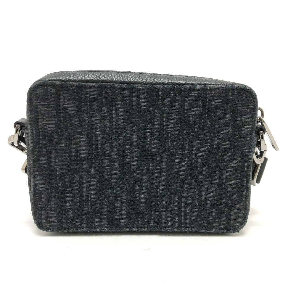 Dior 2ESBC119VPD Oblique Logo Messenger Pouch Bag, Crossbody Pochette Shoulder Bag, Canvas, Men's, Navy