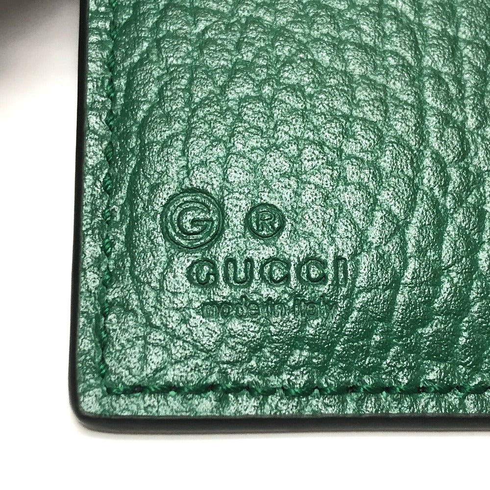 GUCCI 610466 GG Logo Interlocking G Compact Wallet Bifold Leather Men's Black