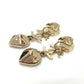 CHANEL CC Coco Mark Clover Heart B22S Accessories Jewelry Earrings GP Women's Gold